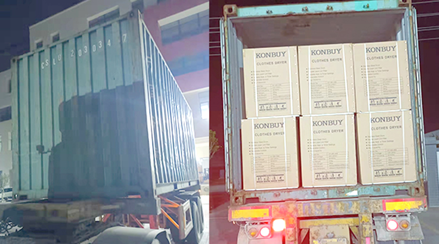 國內(nèi)外市場“兩開花”！康標滾筒干衣機出貨到國外