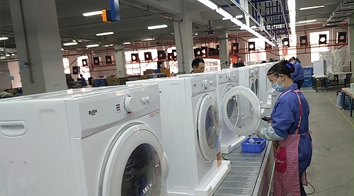 年底繁忙！金環(huán)電器全力保障英國(guó)Argos客戶滾筒干衣機(jī)生產(chǎn)